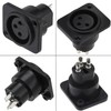 Greluma 4 pieces plate mounting XLR male/female, 3 pin XLR