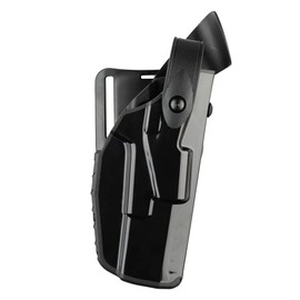 Safariland 7360 ALS/SLS, Level 3 Retention Duty Holster, Mid Ride, Fits: Glock 19, 23, 32 w/TLR-7 - Hi Gloss Black-STX, Right Hand