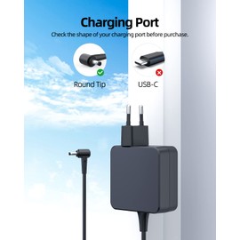 45W Charger for Asus Vivobook D712D D712DA M509D M509DA M509 M515D M515DA M515UA M409 M409D M413 M413D M413DA M415D M415DA M712D M409 MBA M409DA M509B M513IA M712 M712J Laptop Power Supply Charging