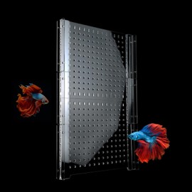 Acrylic Fish Tank Divider,10/15/20/55/75/125Gallon Tank Divider,Adjustment Clear Fish Tank Separator Set with Suction Cups (55 Gallon)