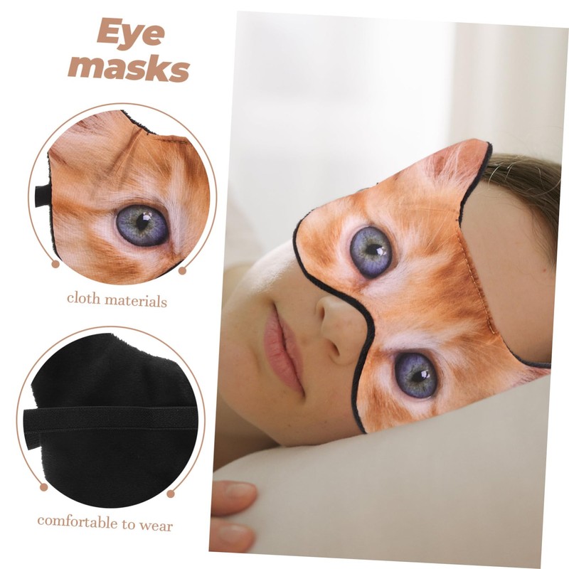 VICASKY Cute Cartoon Sleeping Eye Mask Funny Dog Design Soft
