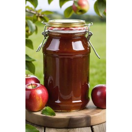 HOMEMADE FRESH MADE 1.8 kg 4 lbs. APPLE JAM APPLE PRESERVES GLASS BOTTLE QUALITY