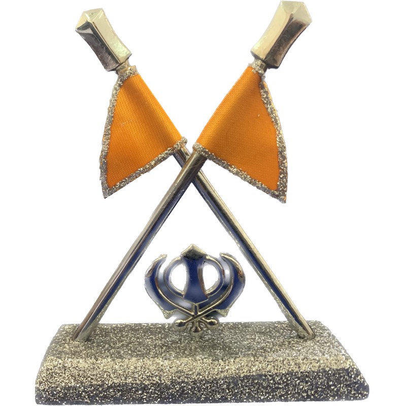 BEXCO Nishan Sahib Flag with Khanda Symbol – 4 Inch