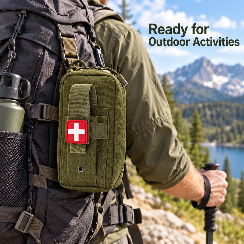 Tactical EMT First Aid Pouch Bag – Compact Emergency Medical