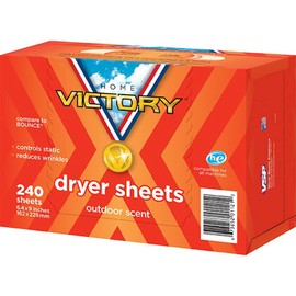 HOME VICTORY Dryer Sheets: Outdoor Scented Laundry Fabric Softener Sheets - Reduces Wrinkles - Controls Static - Softens Fabric (240 Count)