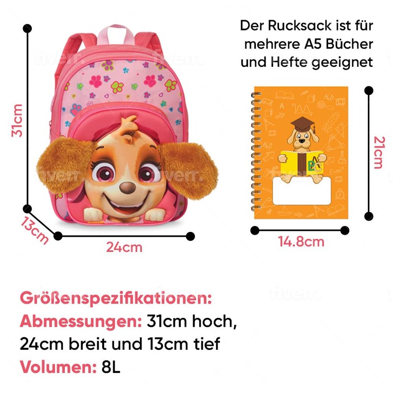 Fabrizio Patrol Backpack Nursery Backpack for Girls from 3-6 Years