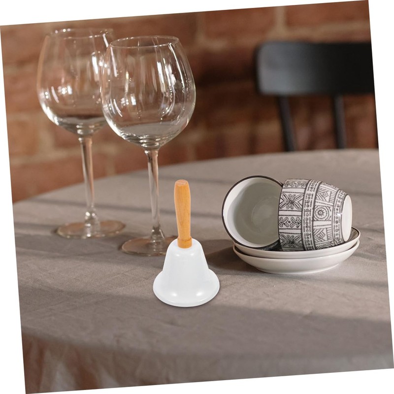 WOONEKY 2pcs Rustic Iron Ring Bell Handbell Jingle Bells for