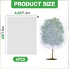 4 Pack Insect Bird Netting Cover - 4.6x6FT Blueberry Bushes