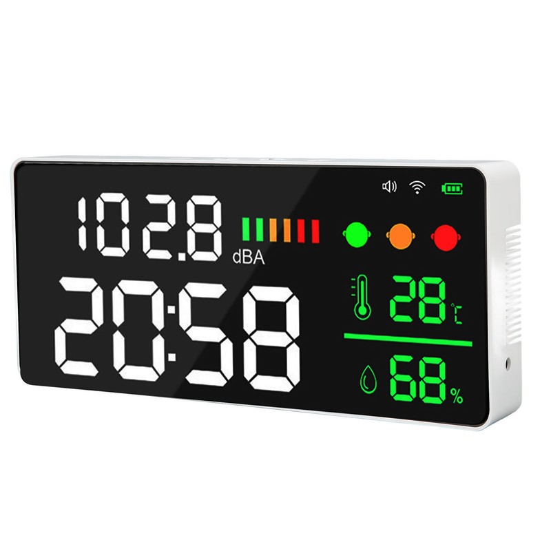 11in Large Screen Decibel Meter WIFI LED Display Temperature Humidity