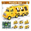 Vehículo De Juguete De Ingeniería 7 En 1 Con Juego