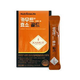 Nutrione Kamut Enzyme Gold 3g x 30 packs (2) JJ Mall / 뉴트리원 카무트 효소 골드 3g x 30포 2개 JJ몰