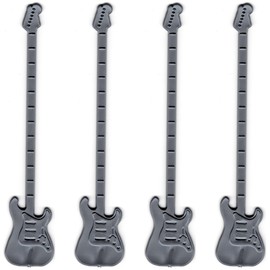 Royer 6 Inch Guitar Swizzle Sticks, Set of 24, Pearl Silver - Made In USA