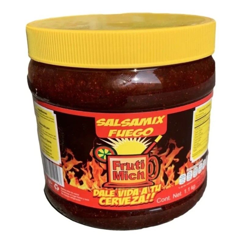 Salsa Pasta Chamoy Fuego Picante Michelada Salsamix 1.1 Kg