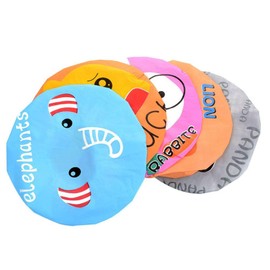 Aysekone 5 Pieces Cartoon Animals Waterproof Elastic PEVA Shower Caps Bath Caps Bathing Bathroom Hats Bathroom Accessories for Women and Girls