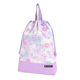 COLORFUL CANDY STYLE N3385200 Children’s Drawstring Bag, Large, Girls, Gym Clothes Bag, Unicorn Fantasy