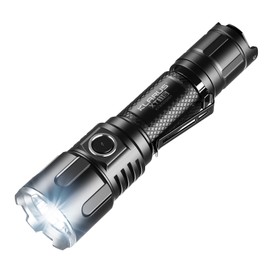 klarus XT11S 1100 Lumens Rechargeable Tactical Flashlight,Beam Reach 330m,Dual Tail Switches Handheld Flashlight with Holster