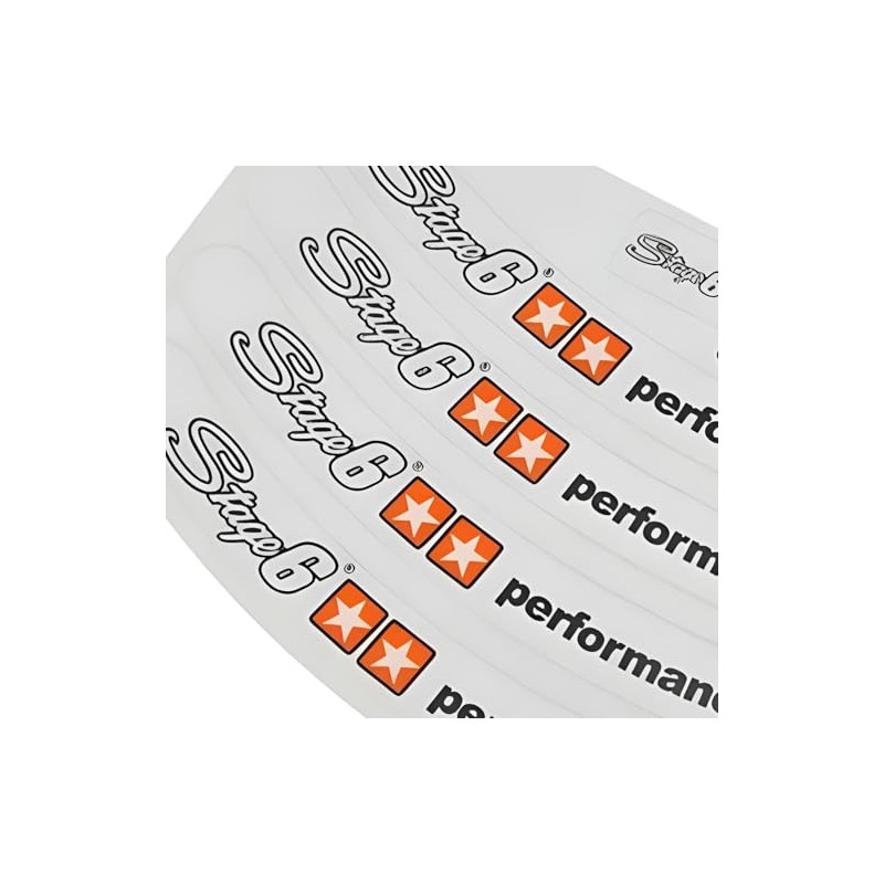 Stage6 Wheel Rim Sticker 10 Inch White