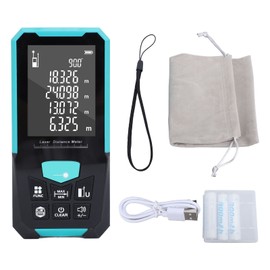 Laser Measure 0.05‑100m 2.4 Inch LCD Backlit Screen IP54 Waterproof Rechargeable Digital Laser Distance Meter