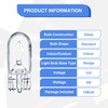 Honoson 1/4 Wedge Base 12V 5W Bulb Clear Krypton Light