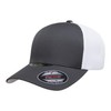 Flexfit Unisex Melange Unipanel Trucker Cap Baseball Cap, Anthracite/white