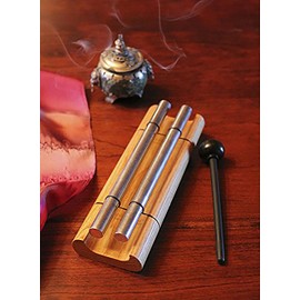 Woodstock Wind Chimes Zenergy Duo Hand Bell Chime, 2 Tone, Bell Percussion Instrument for Meditation, Yoga, Classrooms, Offices, Great for Awareness, Relaxation 7.5" (ZENERGY2)