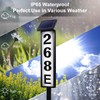 FLSEPAMB Solar Address Sign Lighted Solar House Numbers for Outside