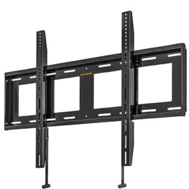 Perlegear Heavy Duty Fixed TV Wall Mount for 42"-115" TVs up to 225 lbs, Low Profile TV Mount Fits 16", 24", 32" Studs, One-Piece Bracket with Magnetic Pull Tabs, Max VESA 600x400mm