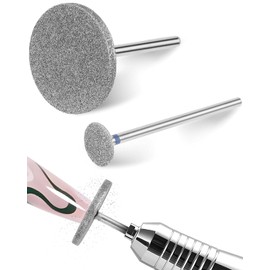 YOCDNOV 2 Pieces Nail Drill Bits for Nail Drill - Hard Skin Removal Discs Emery Carbide Pedicure Drill Bit for Manicure Pedicure