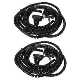 jojofuny 4pcs Spiral Cable Sleeve Wire Organizer for Cords Tube for Use Protects Conceals Unsightly Cables Easy to Install Design