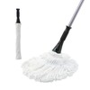 Eyliden Mop with 2 Reusable Heads, Easy Wringing Twist Mop,