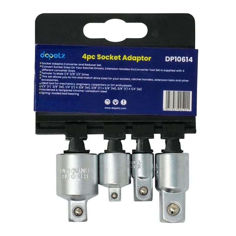 Dapetz ® 4pcs Socket Adaptor,Converter and Reducer Set for Impact