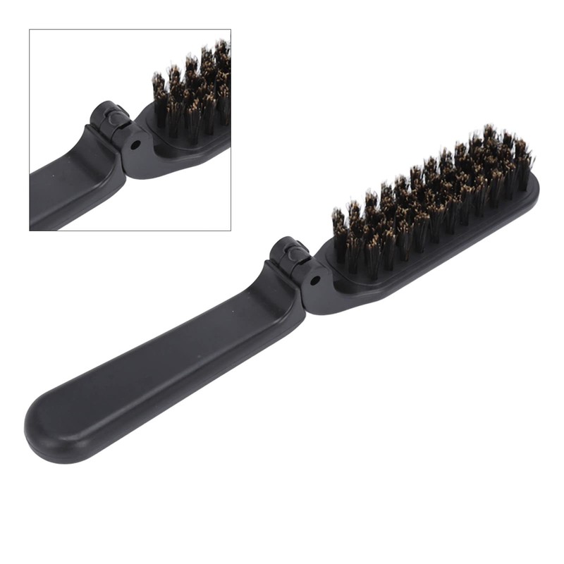 Beard Brush, Foldable Hair Brush, Boar Bristle Hair Brushes for