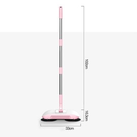 2 in 1 Carpet Sweeper Cleaner, Vacuum Broom Powerful Manual Vacuum Cleaner Hand Push Sweeper Mop Cleaning Machine with Cloth (with One Cloth)