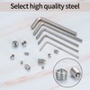 290 Pcs Cone Cup Point Grub Screws, M3/M4/M5/M6/M8 Hex Head