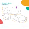 KEET Roundy Child Size Chair with Microsuede Ottoman, Lavender, Ages