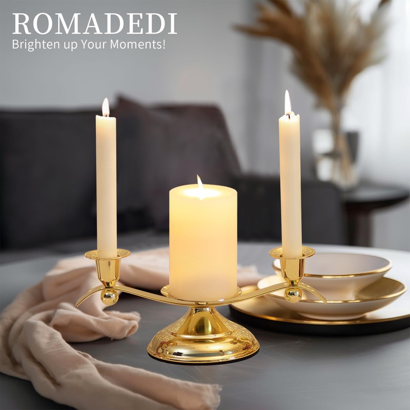 Unity Candle Holder for Wedding Ceremony Set - Romadedi 3