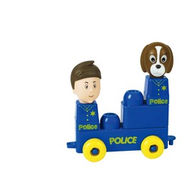 Tutor Blocks My First Magnetic Building Blocks Series 104 Police Toddler Learning Building Blocks Baby Toy Sensory Toy from + 6 Months