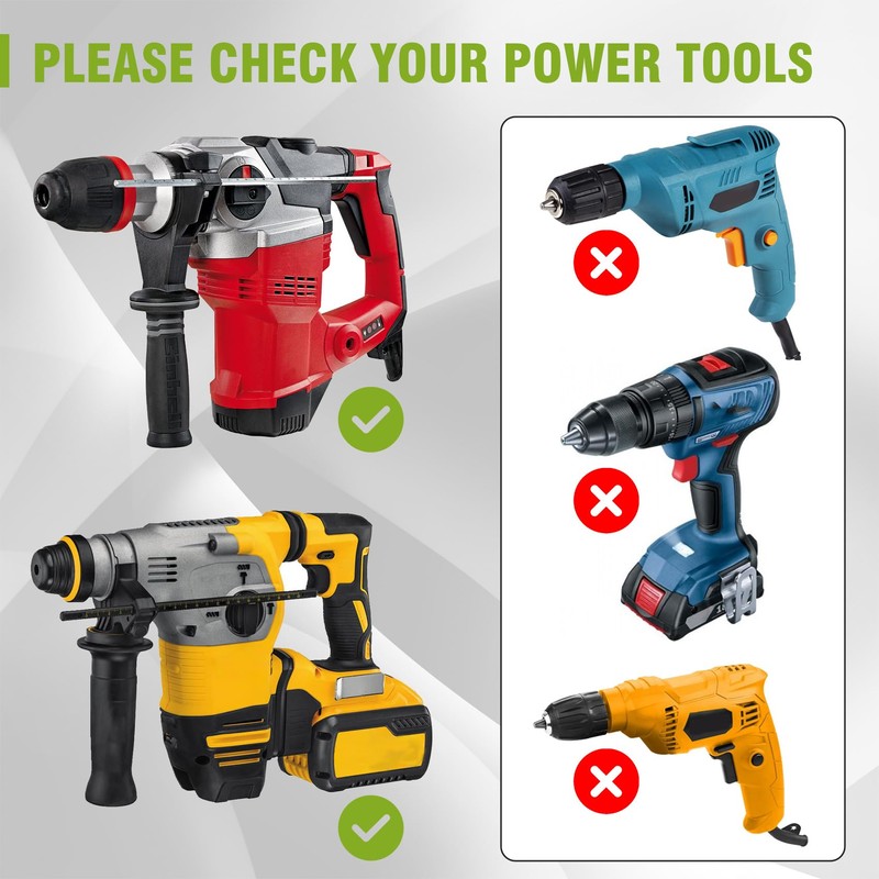 Werhoo SDS Max T-Post Driver and Hammer Drill Capability -