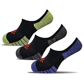 True Energy Men's No Show Socks - Running Socks with Compression + Infrared - 3 Pairs
