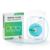 Coconut-Oil Infused Woven Dental Floss, Natural Vegetable Waxed, PFAS-Free, Deep