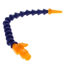 Utoolmart Flexible Coolant Pipe, G1/4 Thread Round Nozzle Coolant Pipe Hose, 12" Length Adjustable Flexible Cooling Tube with Valve, for Lathe Hydraulic Machinery and Water Cooling System, 3 Pcs