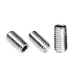 Juvielich 10 PCS 3/8-16 x 3/4" Set Screws,SAE Stainless Hex Allen Head Socket Set Screws Grub Screw Bolts Internal Drive Cup Point Screws with Hex Key Wrench for Door Handles, Light Fixture Repair