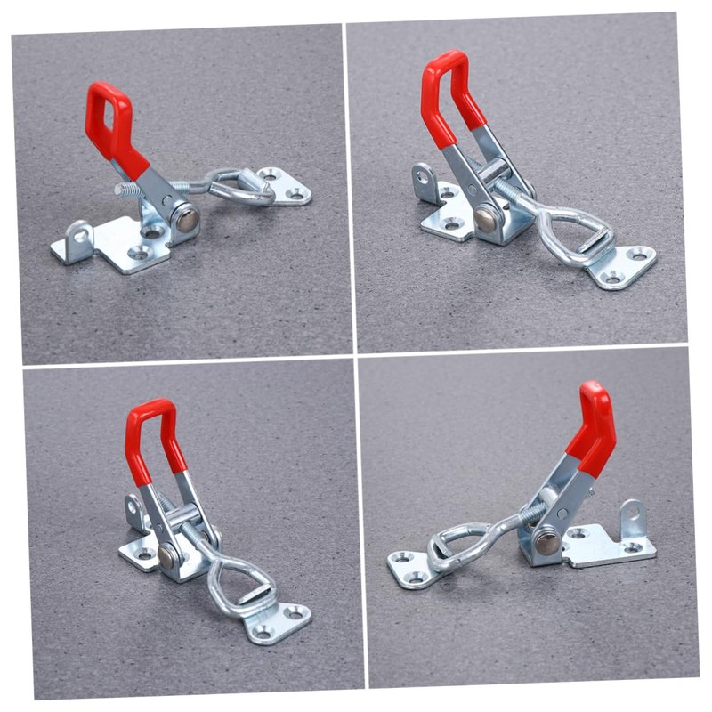 SEWACC 4PCS Adjustable Toggle Clamp Heavy Duty Iron Latch for