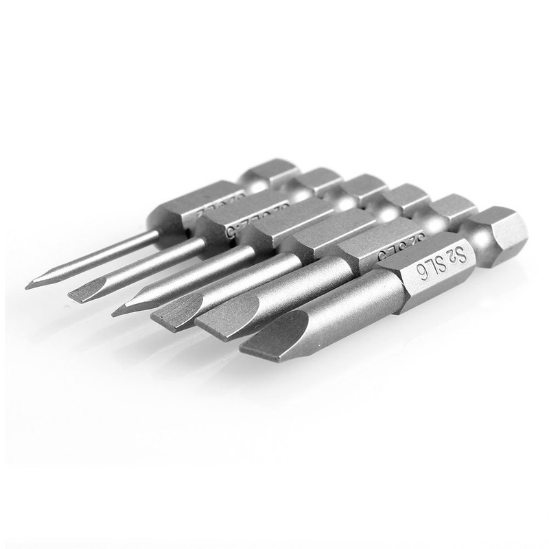 Rocaris 6pcs 2 in 2.0-6.0mm Flat Head Slotted Tip Magnetic