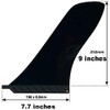 9" Center Fin (Hard) Hard Fin for Longboard SUP airSUP