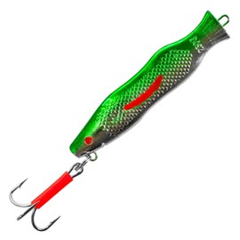 Team Deep Sea Cod Jigger 250 g – Green / Chrome – Pack of 1 | Pirk