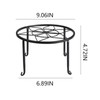 4 Pack Black Metal Potted Plant Stand for Indoor and