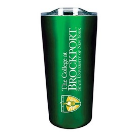 The Fanatic Group Brockport (SUNY) Double Walled Soft Touch Tumbler, Design-1 - Green