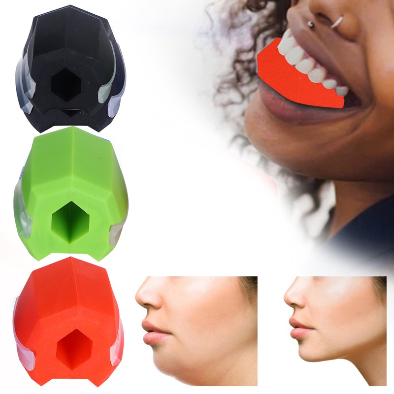 3pcs Silicone Jawline Shaping Exercise Ball Portable Fitness Face Masseter
