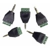 Unbranded 5-PACK 3.5mm 1/8" Stereo Male Plug to AV 3-Screw